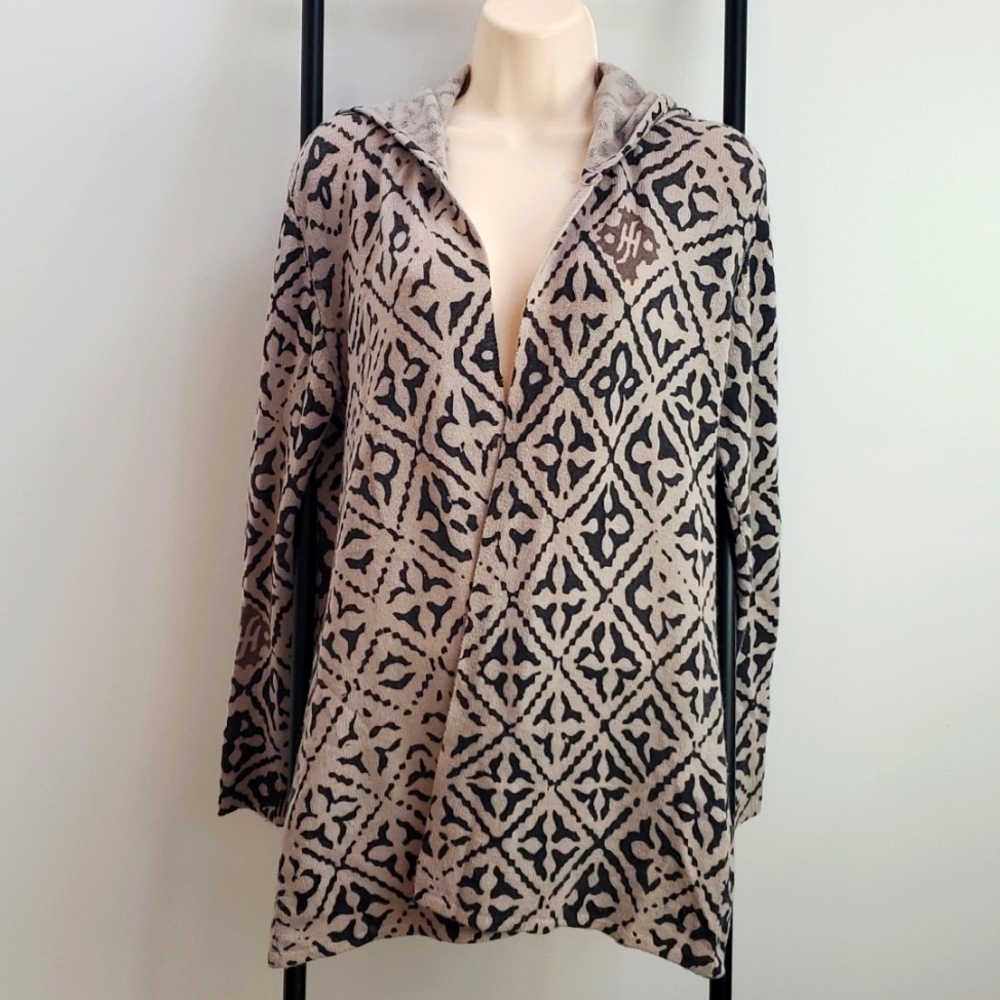 Friendly Hunting cashmere soft open front sweater cardigan hoodie size M